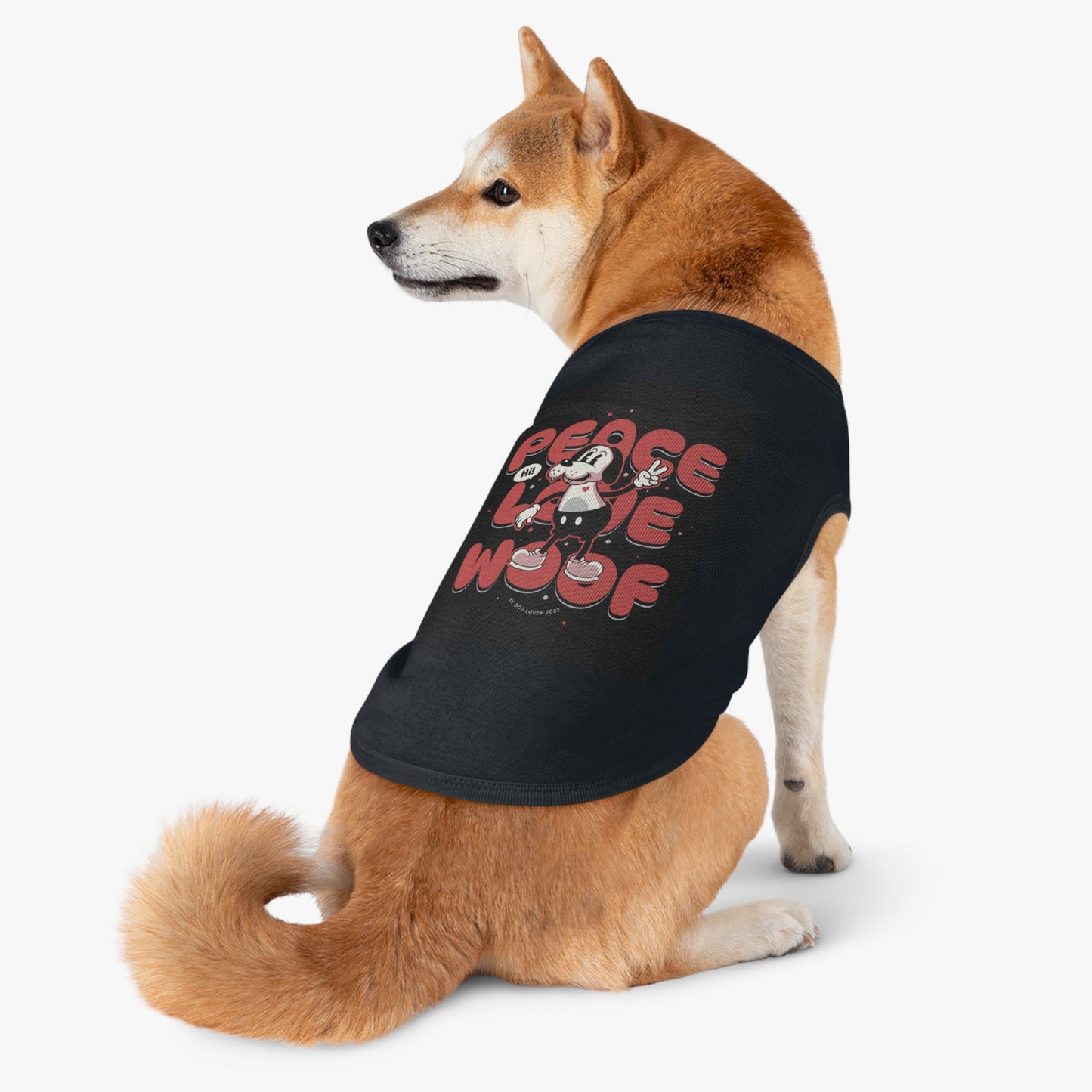 Dog Tank Top - Peace, Love, Woof