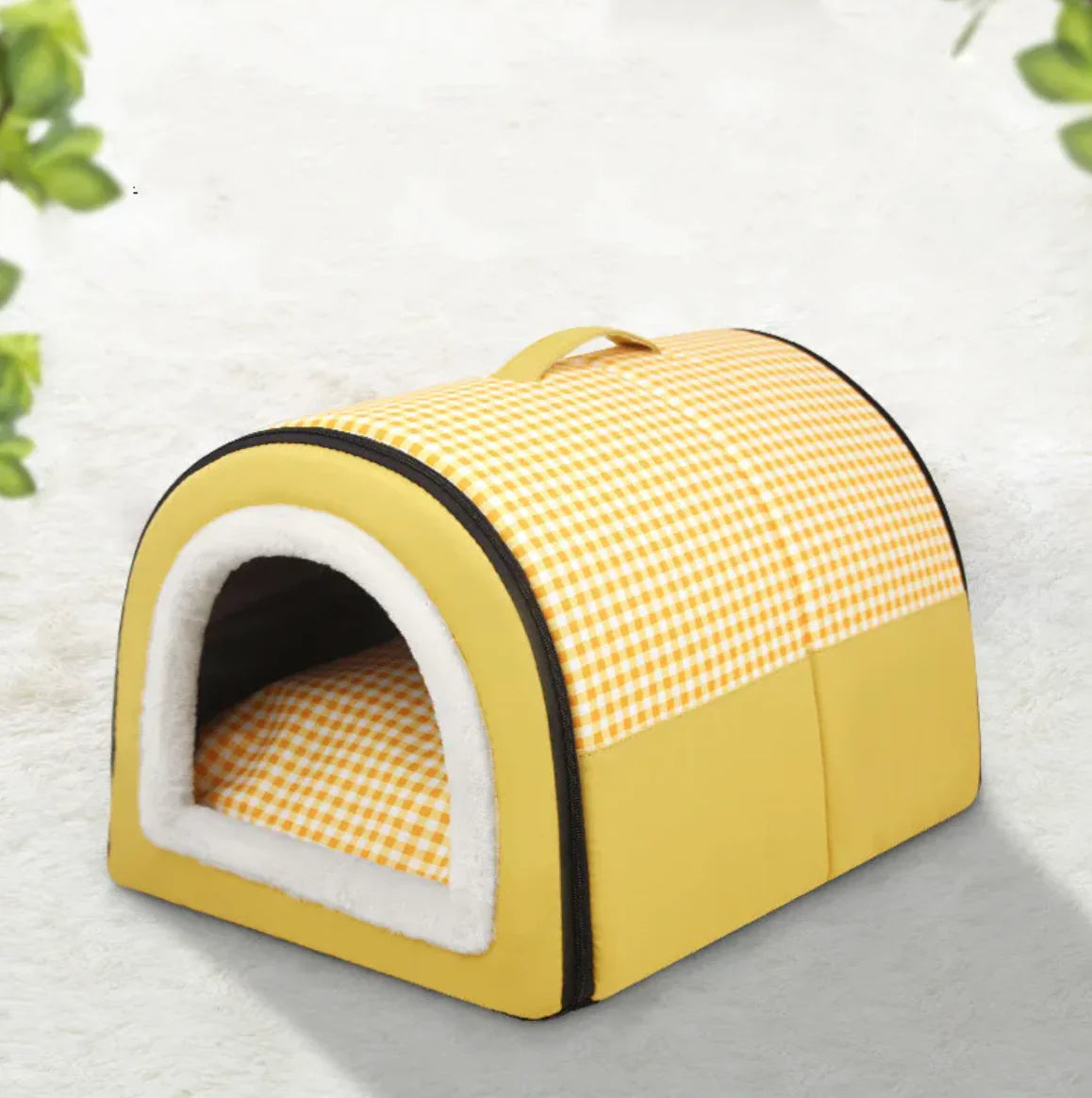 Semi-Enclosed Pet Bed