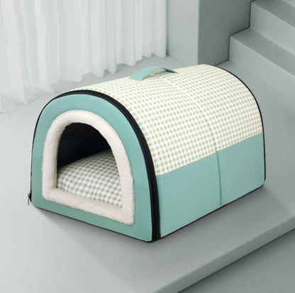 Semi-Enclosed Pet Bed