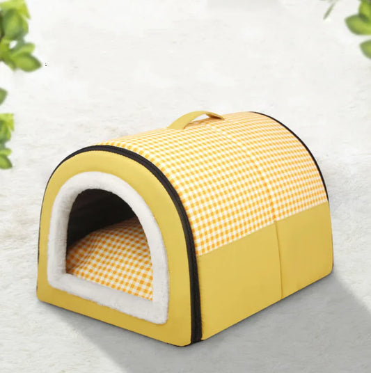 Semi-Enclosed Pet Bed